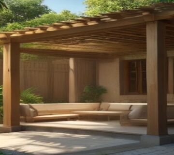 تصميم حديث لبرجولات خشبية فاخرة في مصر