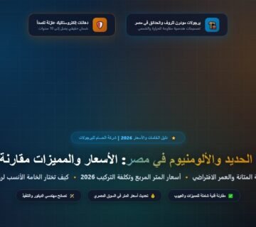 برجولات الحديد والألومنيوم في مصر 2026 الأسعار والمميزات مقارنة بالخشب